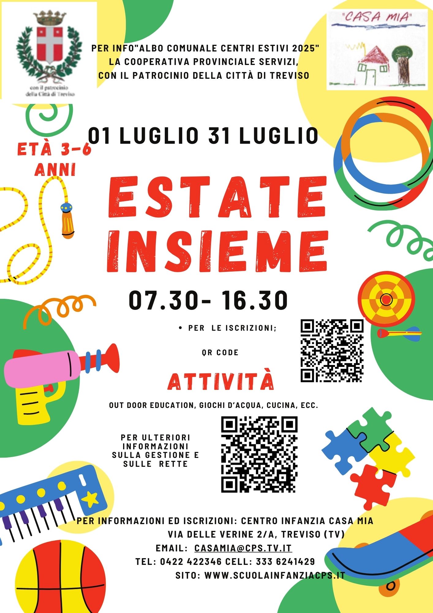 LOCANDINA CENTRI ESTIVI CASA MIA 2025 CORRETTO